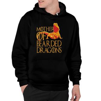 Woman Mother Of Bearded Dragons Women Reptile Mom Hoodie | Mazezy