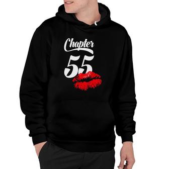 Womens 55Th Birthday Lips Chapter 55 Years Old 1967 Gift Hoodie | Mazezy