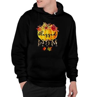 Womens Blessed Mom Autumn Gifts Hoodie | Mazezy