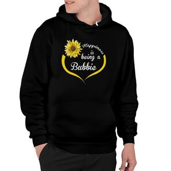 Womens Bubbie Gift Happiness Is Being A Bubbie Hoodie | Mazezy