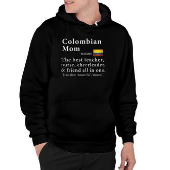 Womens Colombian Mom Definition Tee Colombia Flag Mothers Day Tee Hoodie | Mazezy