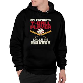 Womens Favoriteball Player Calls Mommy Baseball Mothers Day Mom Hoodie | Mazezy