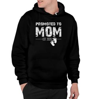 Womens Funny Gift Promoted To Mom Est 2022 Mother's Day Hoodie | Mazezy DE