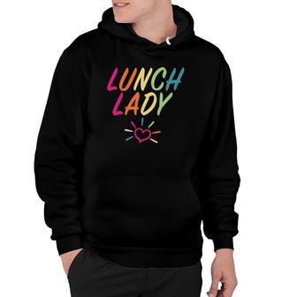 Womens Funny Lunch Lady - Rock Squad & Back To School Hoodie | Mazezy