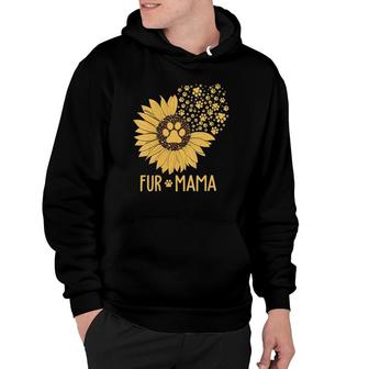 Womens Fur Mama - Sunflower Dog Mom Hoodie | Mazezy