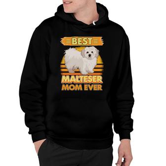 Womens Girls Best Malteser Mom Ever Dog Owner Malteser Hoodie | Mazezy