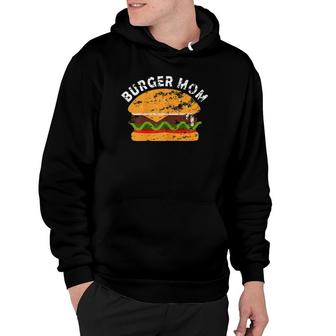Womens Hamburger Cheeseburger Burger Mom Fast Food Design Hoodie | Mazezy CA