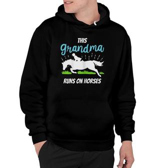 Womens Horse Riding Grandma Gift Funny Horse Lovers Grandmother Hoodie | Mazezy