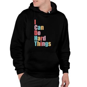 Womens I Can Do Hard Things Vest Workout Summer Casual Hoodie | Mazezy