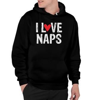 Womens I Love Naps Funny Gift Idea For Nap Lovers V Neck Hoodie | Mazezy
