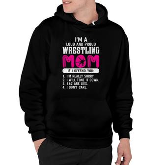 Womens Loud And Proud Wrestling Mom Wrestling Mom Gift Hoodie | Mazezy