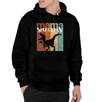 Womens Mamasaurus Family Gift Vintage Hoodie | Mazezy