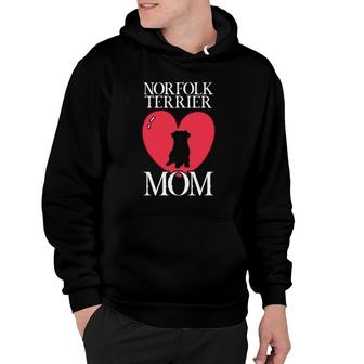 Womens Norfolk Terrier Mom Dog Dogs Dog Mom Paw Paws Dog Love Hoodie | Mazezy
