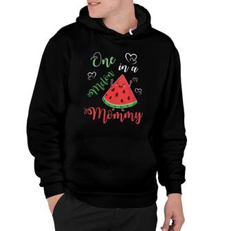 Womens One In A Melon Mommy Happy Mother Day Watermelon Mama Hoodie | Mazezy CA