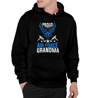 Womens Proud Air Force Grandma Us Air Force Military Hoodie | Mazezy