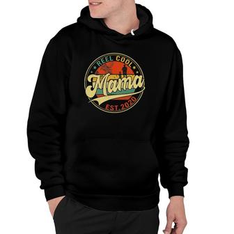 Womens Reel Cool Mama Fishing Vintage Retro Mother's Day Hoodie | Mazezy