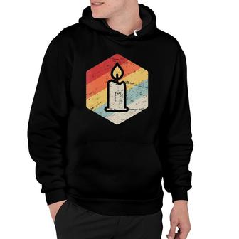 Womens Retro Vintage Homemade Candle Making Candle Making V Neck Hoodie | Mazezy