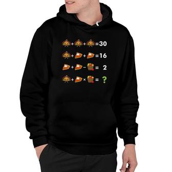 Womens Thanksgiving Math Teacher Order Of Operations Quiz V-Neck Hoodie | Mazezy