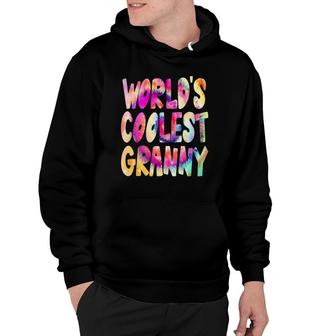 World's Coolest Granny - Cool Tie Dye Grandma Hoodie | Mazezy CA