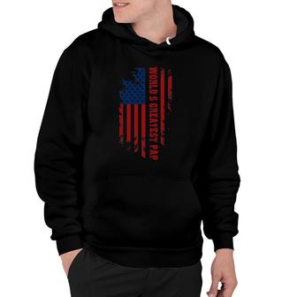 World's Greatest Pap American Flag Men Father's Day Gift Hoodie | Mazezy UK