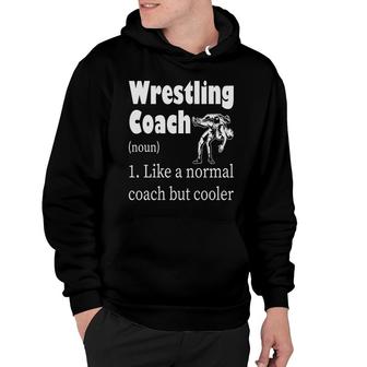 Wrestling Coach Definition Professional Job Definition Hoodie - Thegiftio