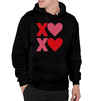 Xoxo Hearts Hugs And Kisses Funny Valentine's Day Boys Girls Boyfriend Girlfriend Hoodie | Mazezy