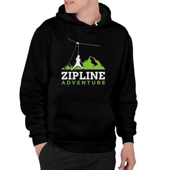 Zip Line Zipline Adventure Ziplining Ziplines Hoodie | Mazezy