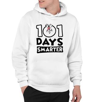 101 Days Smarter Dalmatian Dog Lover Hoodie | Mazezy