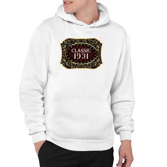90Th Birthday Classic Vintage 1931 90 Years Old Classic 1931 Ver2 Hoodie | Mazezy