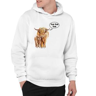 Adorable Furry Baby Yak And Mother Hoodie | Mazezy