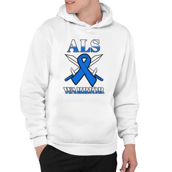 Als Motor Neurone Disease Amyotrophic Lateral Sclerosis Blue Hoodie | Mazezy