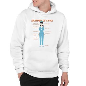 Anatomy Of A Cna Awesome Nursing Assistant Nurse Medical Hoodie | Mazezy