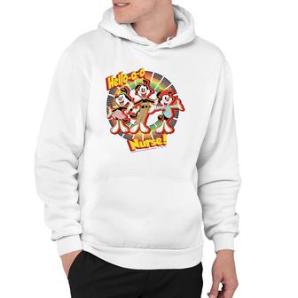 Animaniacs Group Shot Hello-O-O Nurse Hoodie | Mazezy