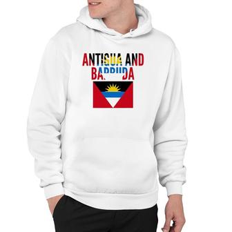 Antiguan Gift - Antigua And Barbuda Country Flag Hoodie | Mazezy