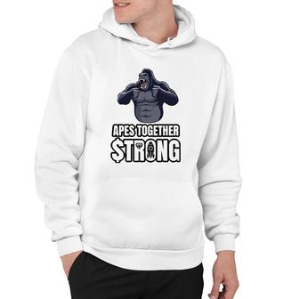 Apes Together Strong Hold Gme Amc Stonks Wsb Tendies Hoodie | Mazezy