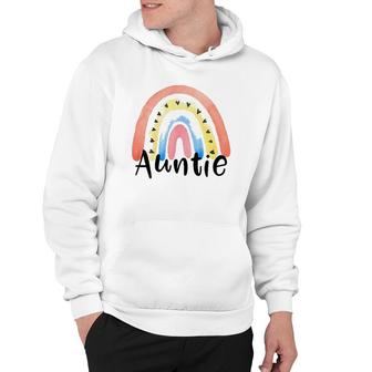 Auntie Rainbow For Women Aunt Christmas Mother's Day Niece Hoodie | Mazezy CA