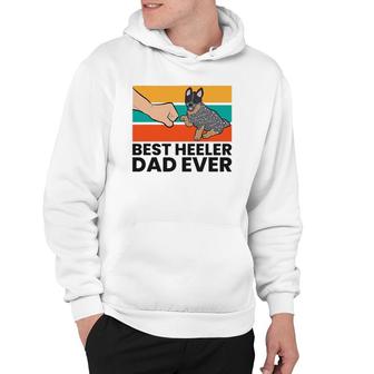 Australian Cattle Dog Best Heeler Dad Ever Blue Heeler Dad Hoodie | Mazezy