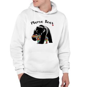 Autism Awareness Mama Bear Support Love Hoodie | Mazezy