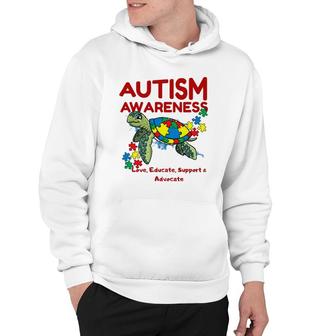 Autism Awareness Turtle Puzzle Mom Kids Teacher Gift Love Hoodie | Mazezy