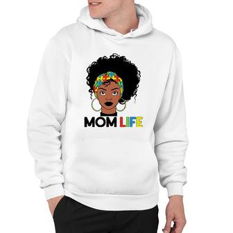 Autism Mom Life Bandana Mother’S Day Afro American Black Mom Hoodie | Mazezy