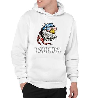 Bald Eagle Usa Flag Merica 4Th Of July Patriotic Hoodie | Mazezy UK