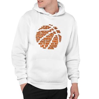 Basketball Terms Motivational Word Cloud Hoodie | Mazezy