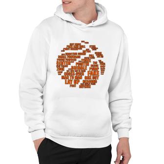 Basketball Terms Motivational Word Cloud Hoodie | Mazezy