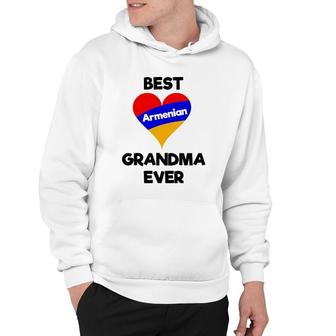 Best Armenian Grandma Ever Armenia Heart Flag Gift Hoodie | Mazezy