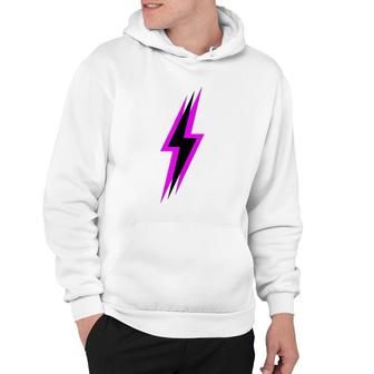 Black And Purple Lightning Bolt Hoodie | Mazezy