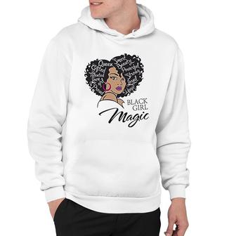 Black Girl Magic Afro Woman Girl Afro Queen Black Pride Gift Hoodie | Mazezy