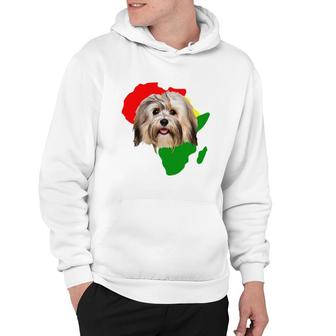 Black History Month African Map Havanese Gift For Pet Lovers Proud Black Hoodie | Mazezy