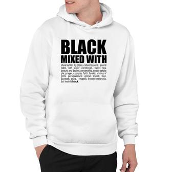 Black Mixed With Proud Expressions Hoodie | Mazezy