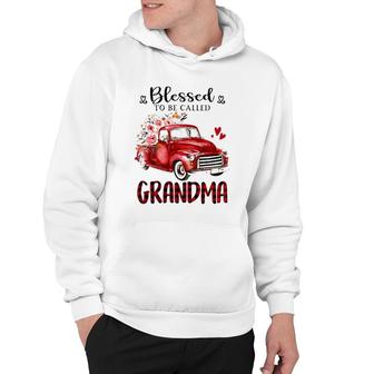 Blessed To Be Called Grandma Vintage Red Truck Mother's Day Hoodie | Mazezy