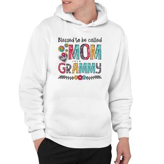 Blessed To Be Called Mom And Grammy Tie Dye Daisy Hoodie | Mazezy